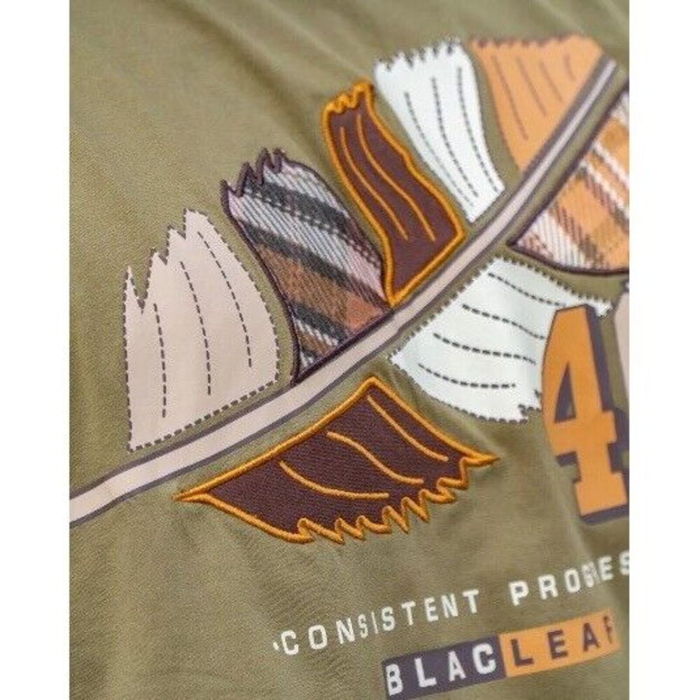 Men`s BLAC CONSISTENT PROGRESS‎ PATCHWORK LEAF Br… - image 4